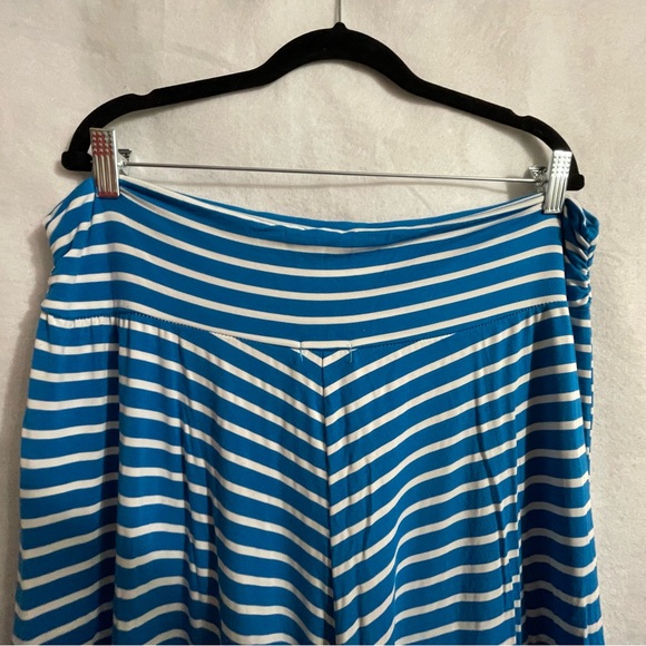 Cato Blue & White Long Maxi Skirt - Picture 3 of 5